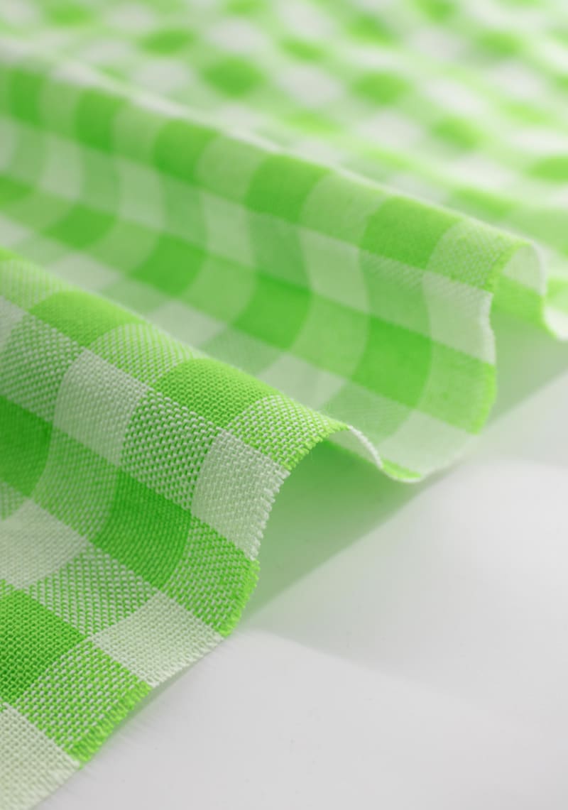 semipanamá cuadros verde lima