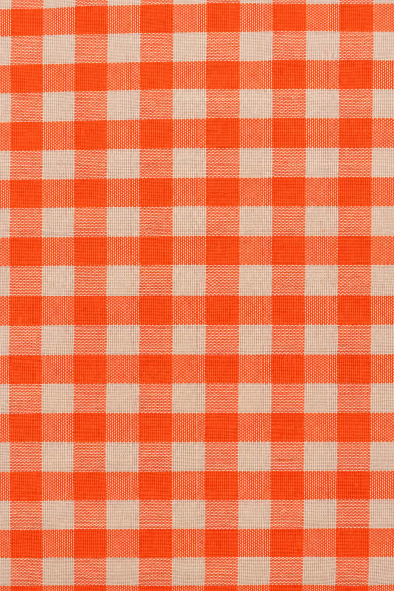 Semipanamá cuadros naranja