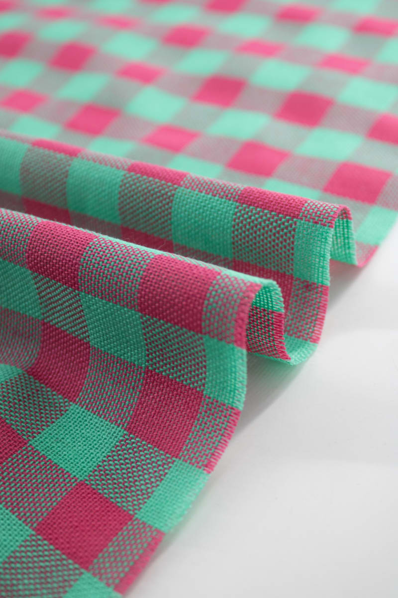 Semipanamá cuadros rosa 