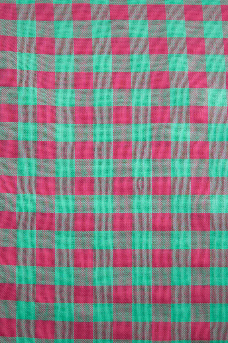 Semipanamá cuadros rosa 