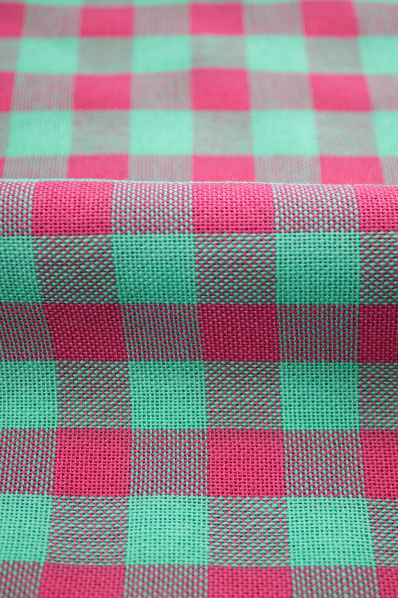 Semipanamá cuadros rosa 