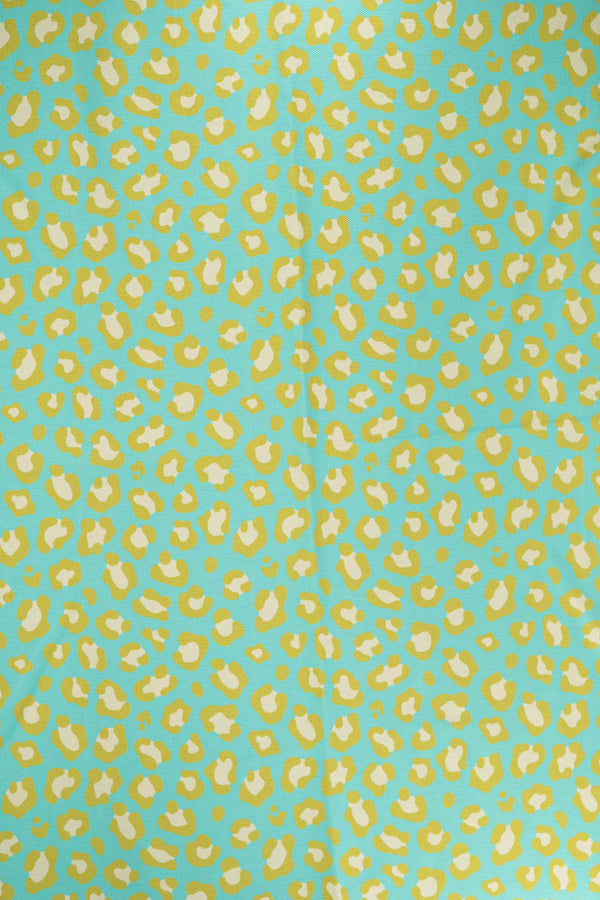 Semipanamá animal print amarillo mantequilla