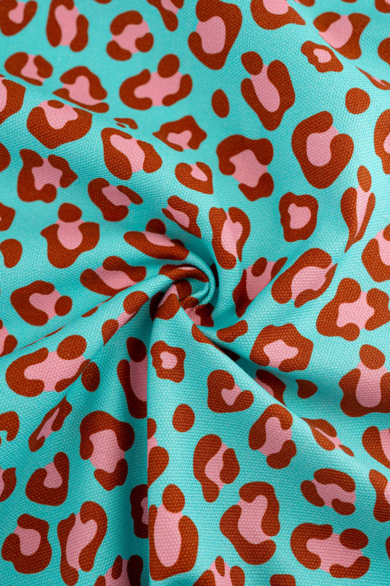 Semipanamá animal print leopardo rosa chicle