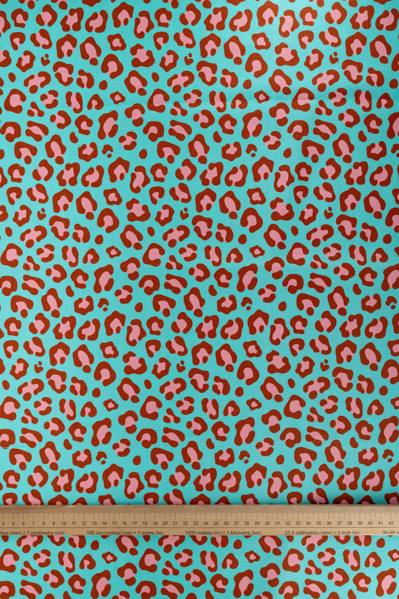 Semipanamá animal print leopardo rosa chicle