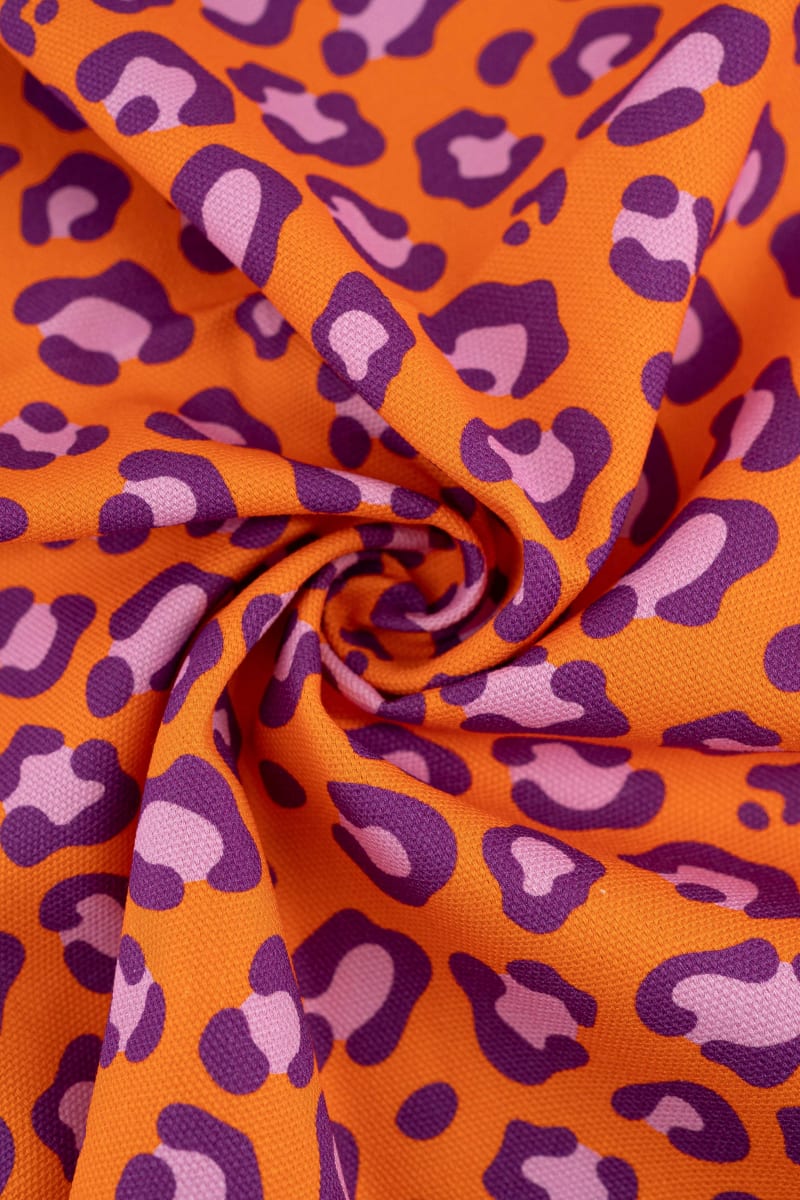 Semipanamá animal print naranja