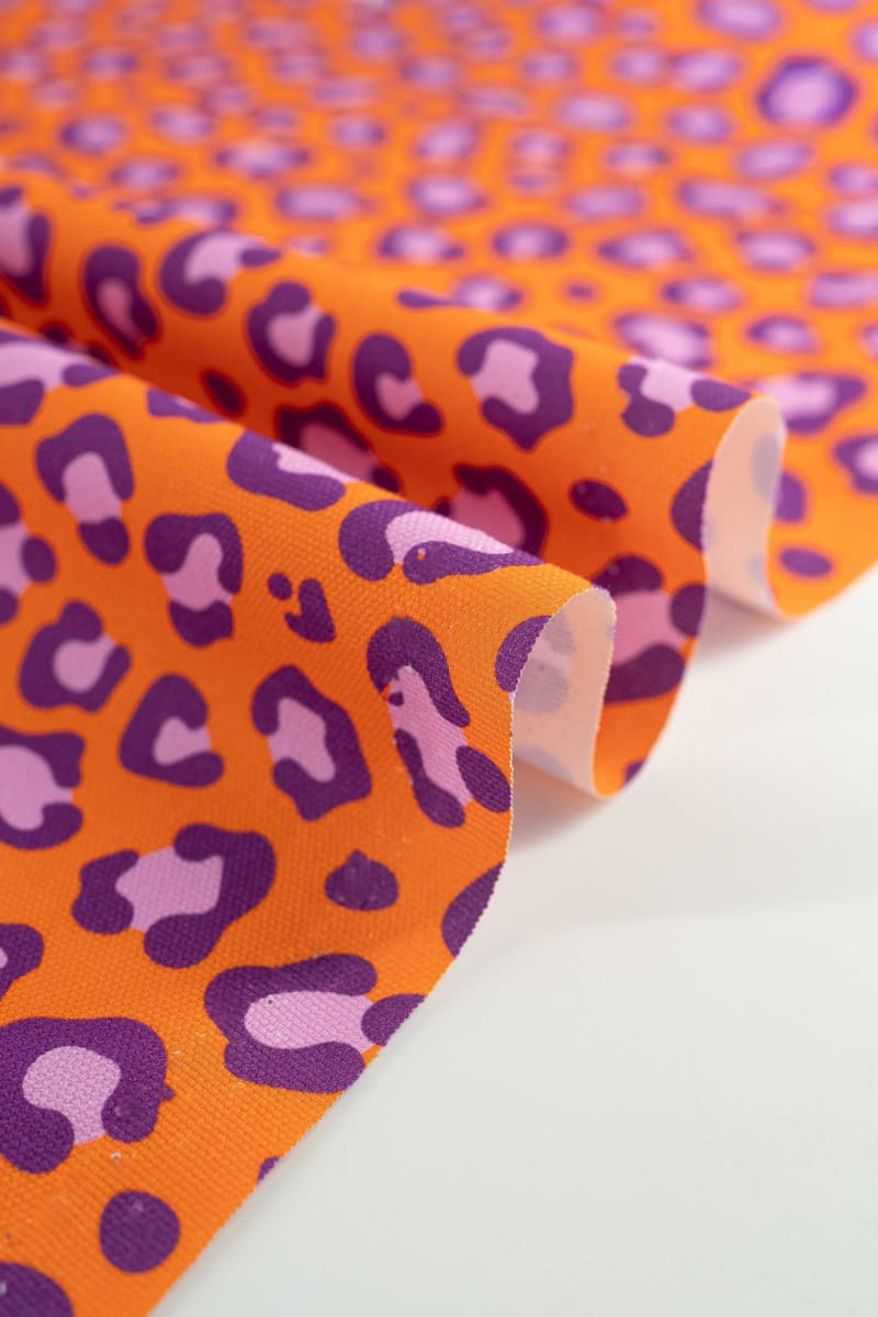 Semipanamá animal print naranja