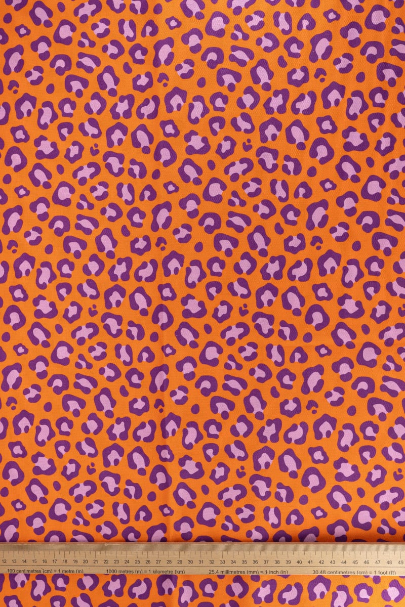 Semipanamá animal print naranja