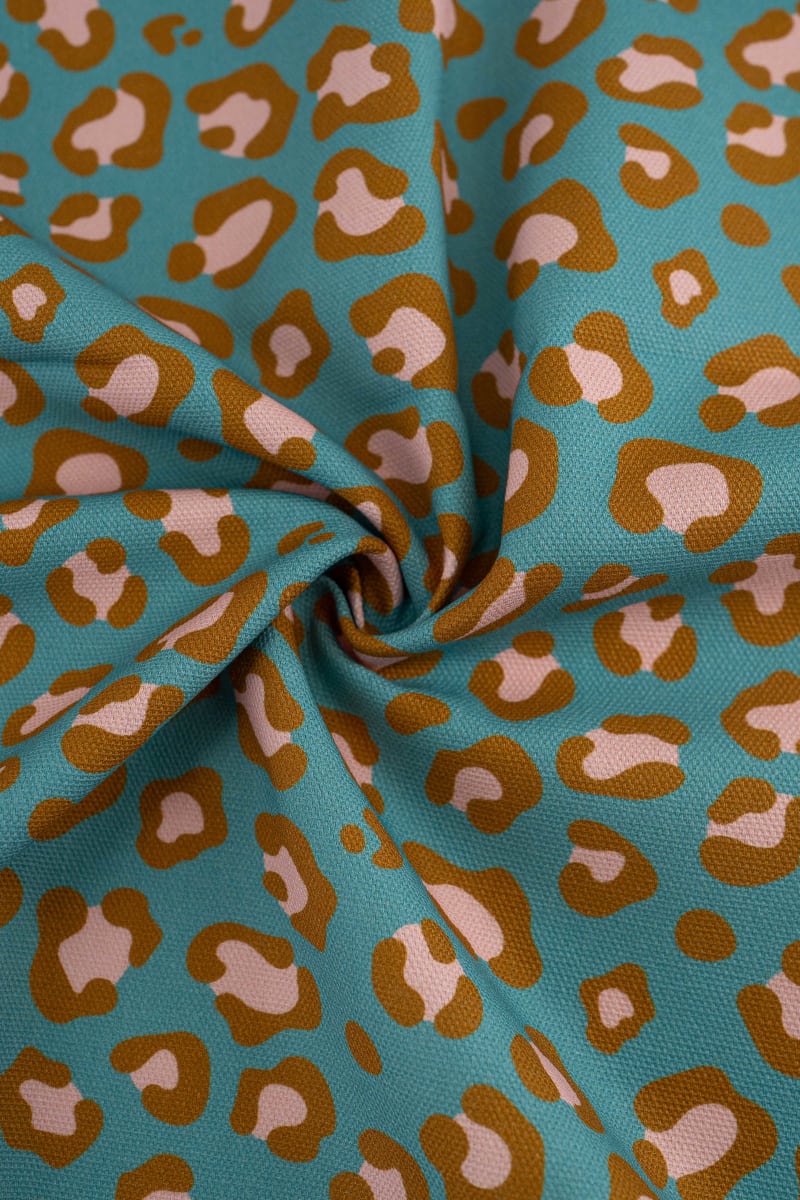 Semipanamá animal print verde oliva