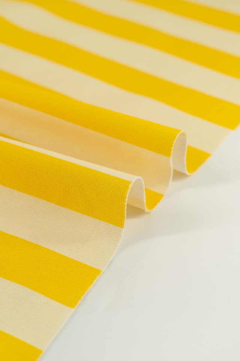 Semipanamá rayas amarillo y mantequilla