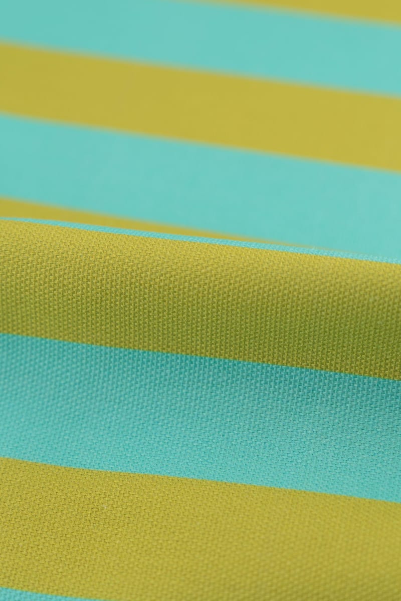 Semipanamá rayas verde agua y lima