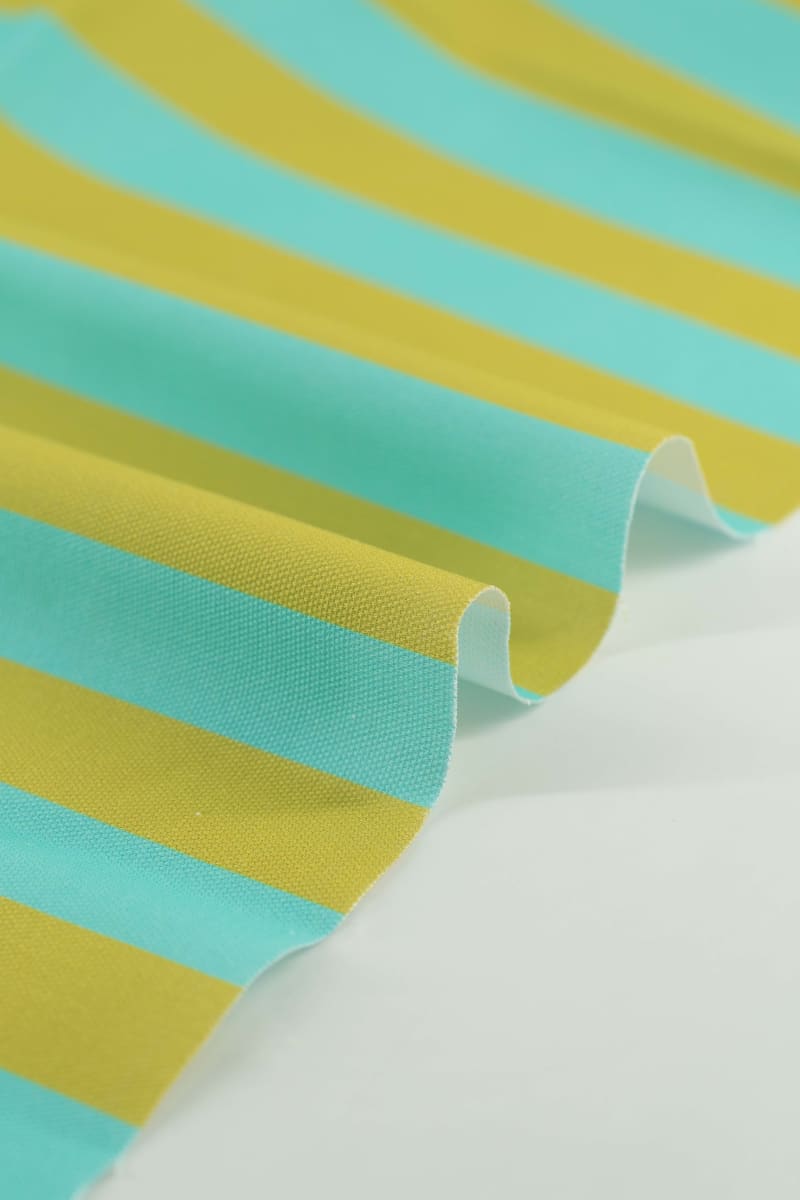 Semipanamá rayas verde agua y lima