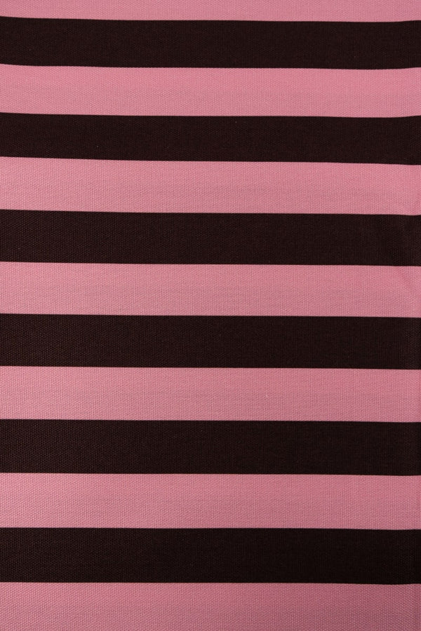 Semipanamá rayas rosa chicle y marrón