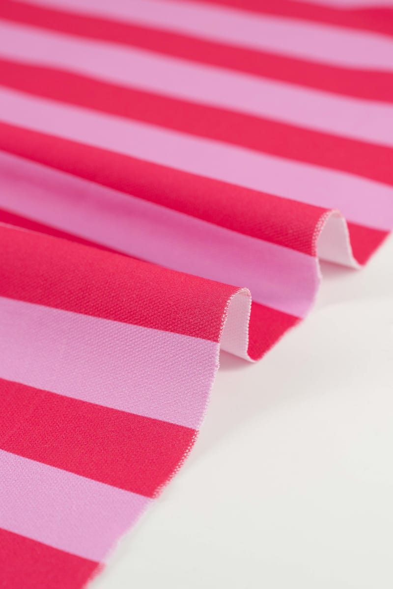 Semipanamá rayas fucsia y rosa