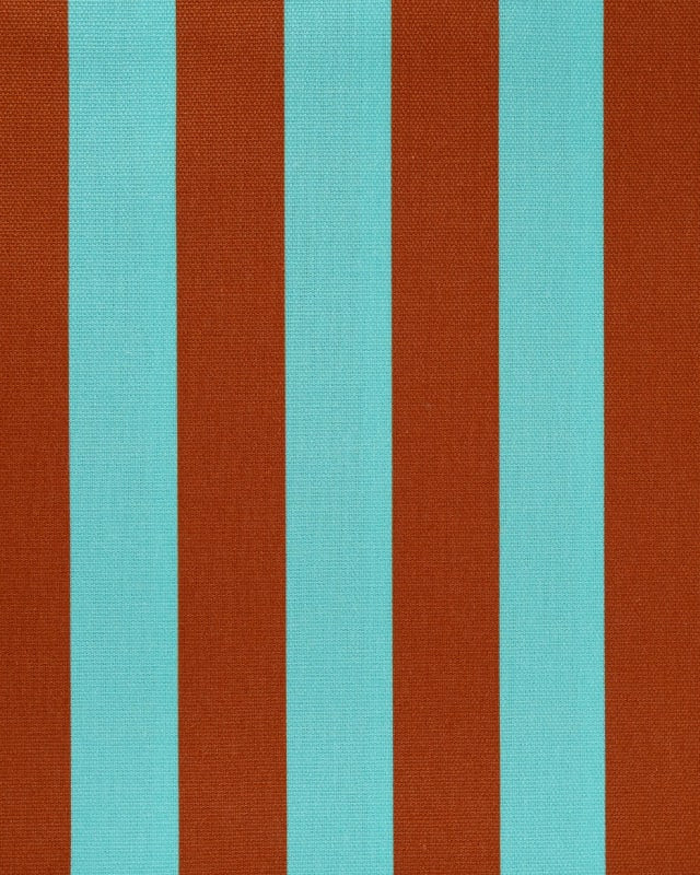 Semipanamá rayas marrón y turquesa
