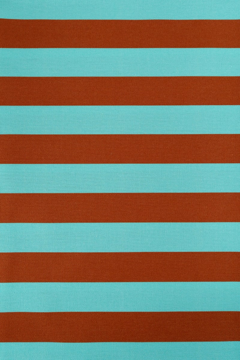 Semipanamá rayas marrón y turquesa