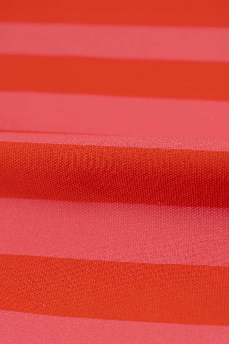 Semipanamá rayas rojo y fucsia