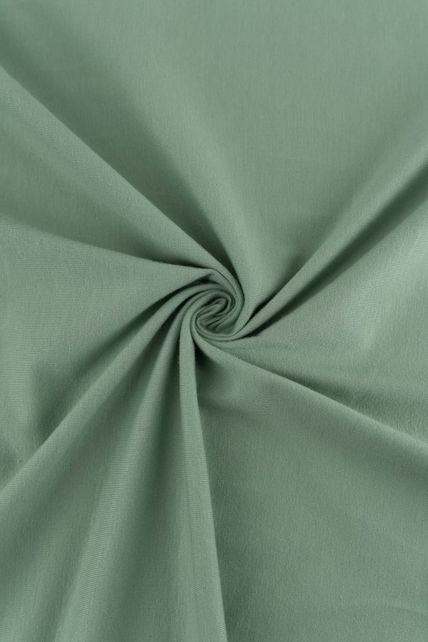 tela de punto de algodón en colorverde pastel