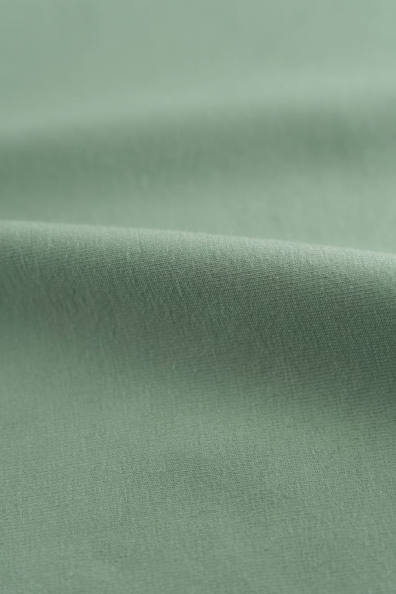 tela de punto de algodón en colorverde pastel