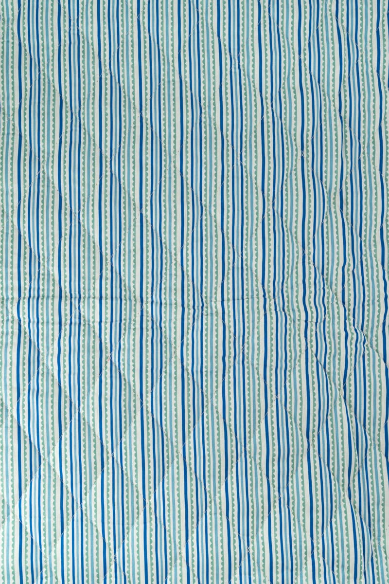 Acolchado estampado flores liberty azul azulina