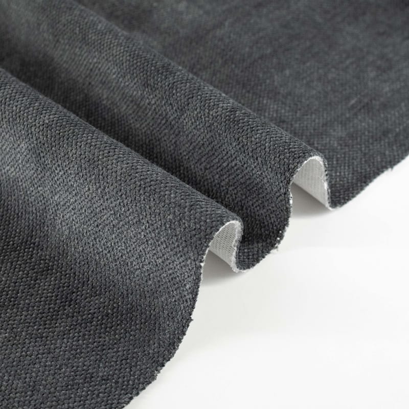 Chenilla liso gris oscuro