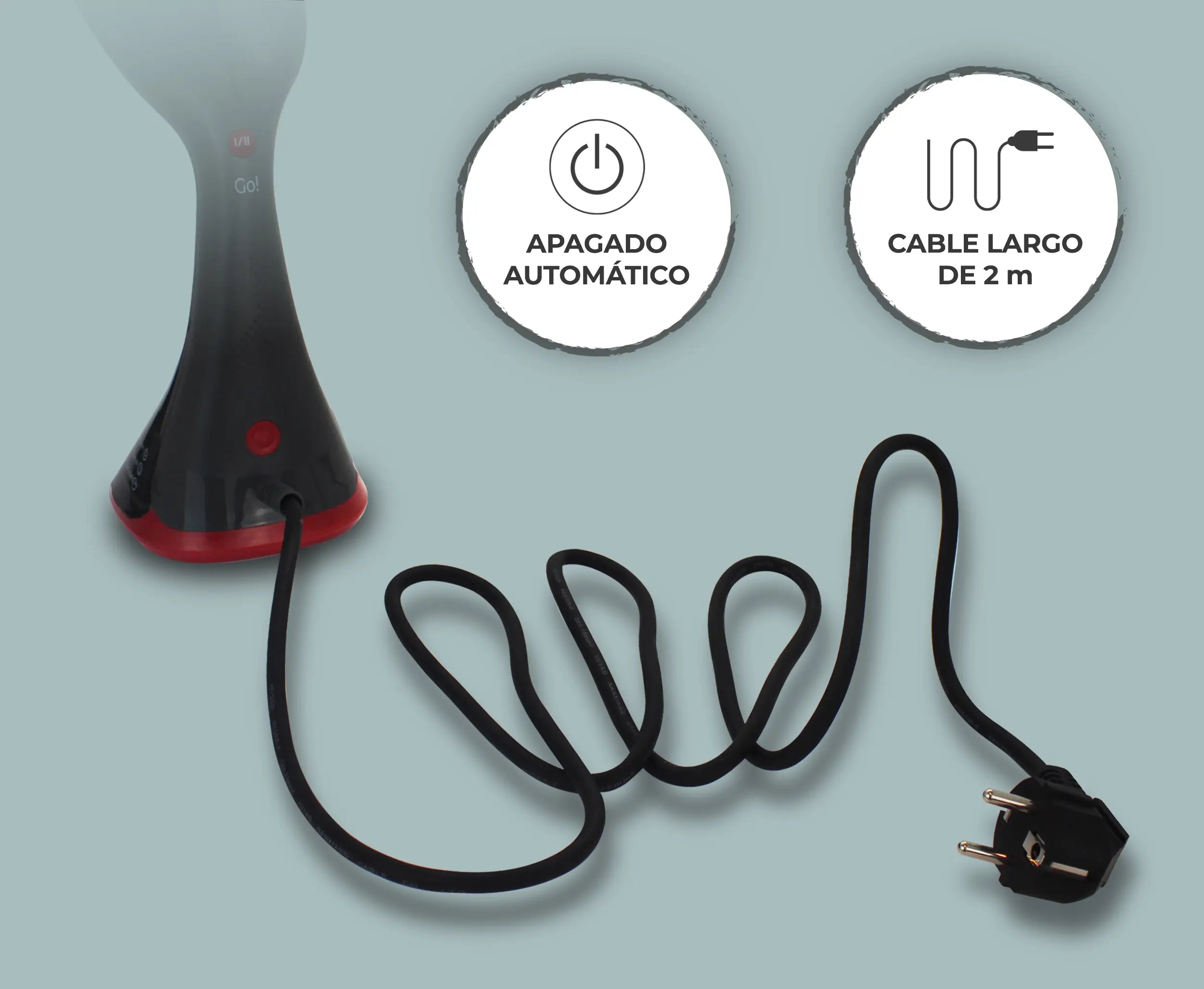 Plancha vertical potente y ligera