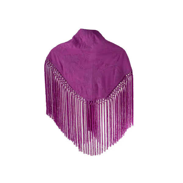 Mantoncillo Bordado Violeta Bugambilla